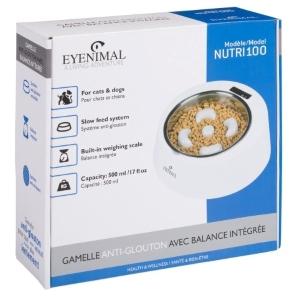 Gamelle pour chien anti glouton avec balance integree